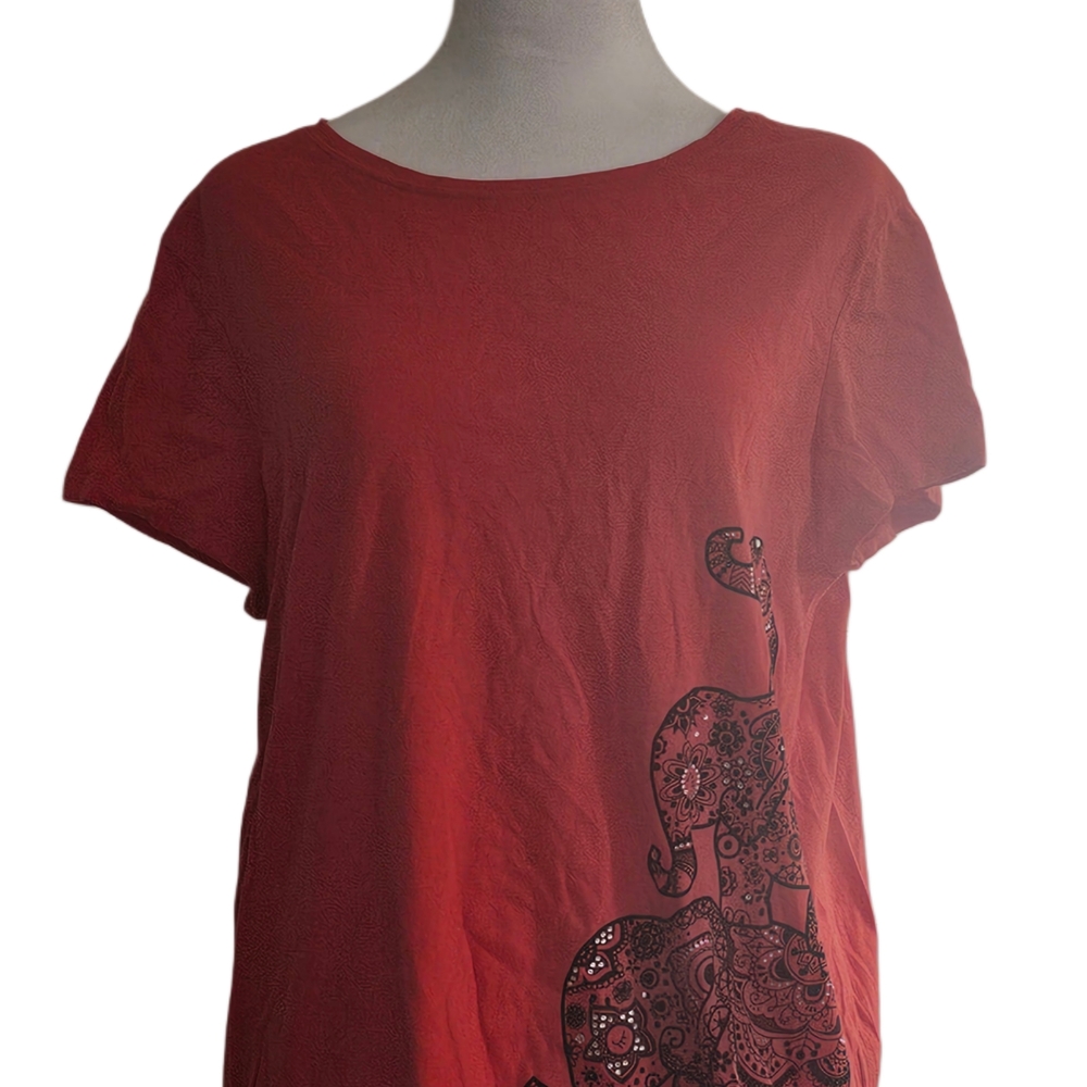 i jeans by Buffalo Red Graphic Short Sleeve Tee